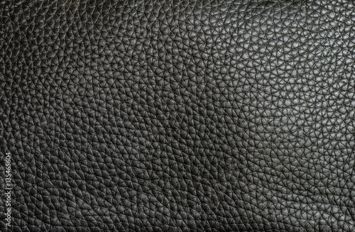 background and texture of real black leather sheet