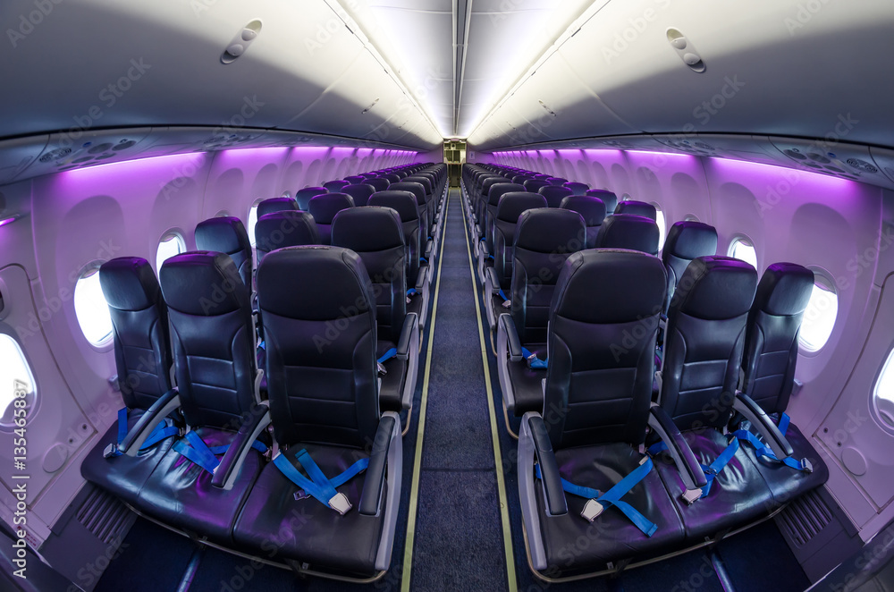 Fototapeta premium Interior airplane
