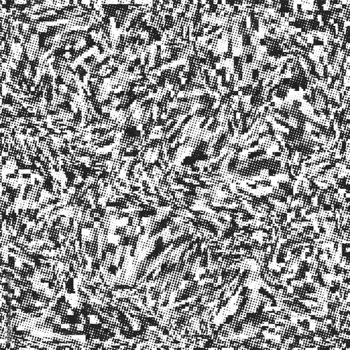 vector monochrome glitch art background .