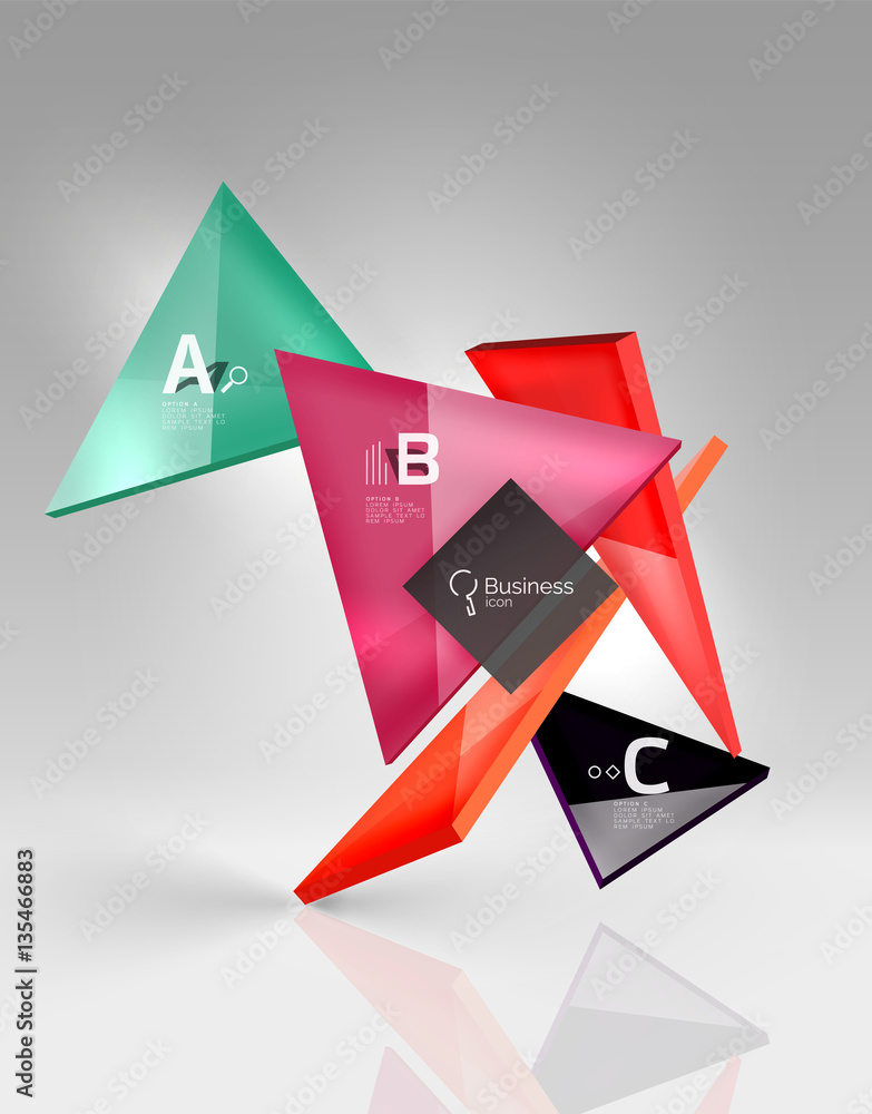 Vector 3d triangle abstract background Vector 3d triangle abstract background