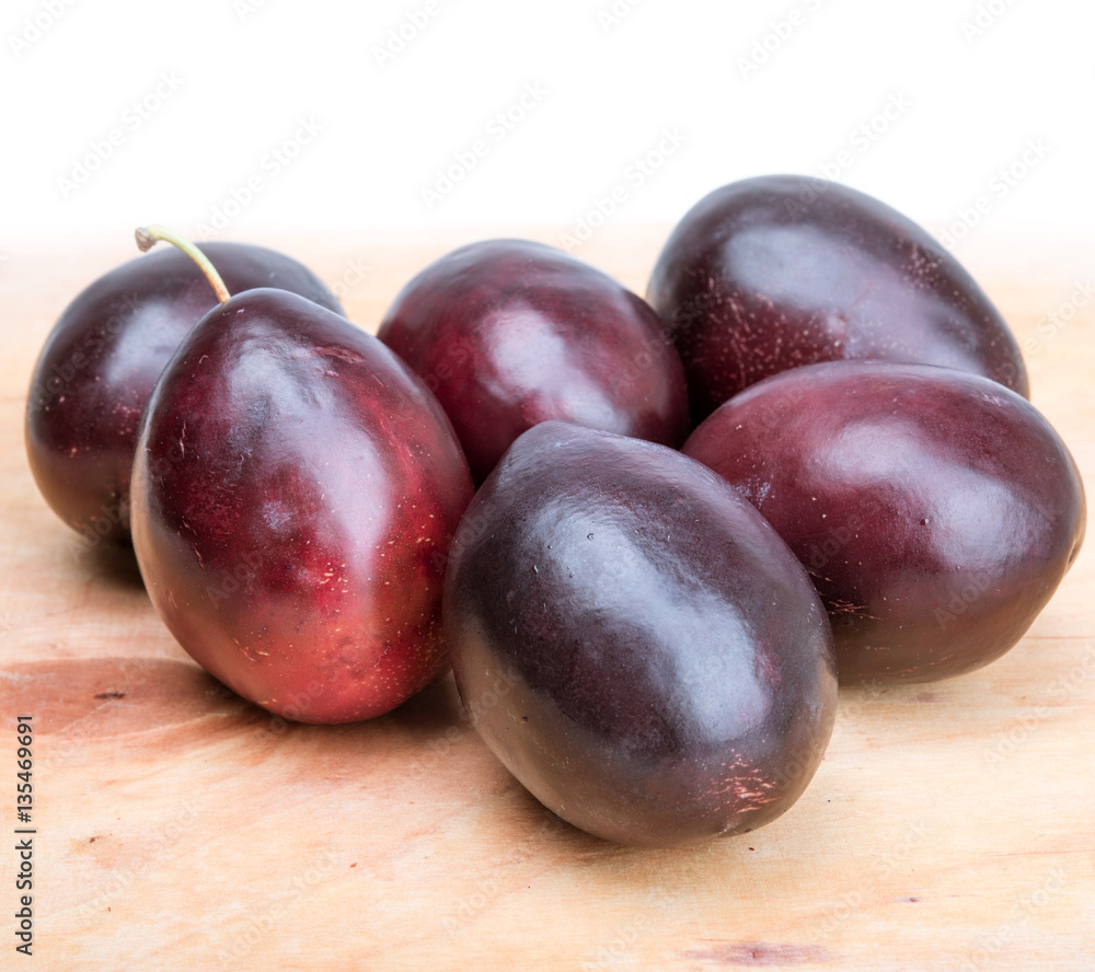 fresh plums