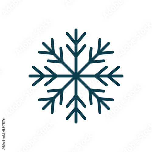 Snowflake winter symbol icon vector illustration graphic design