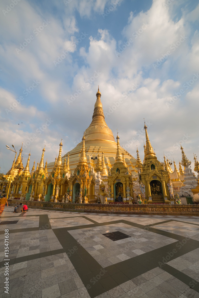 The Shwedagon pagoda, Yangon, Myanmar
