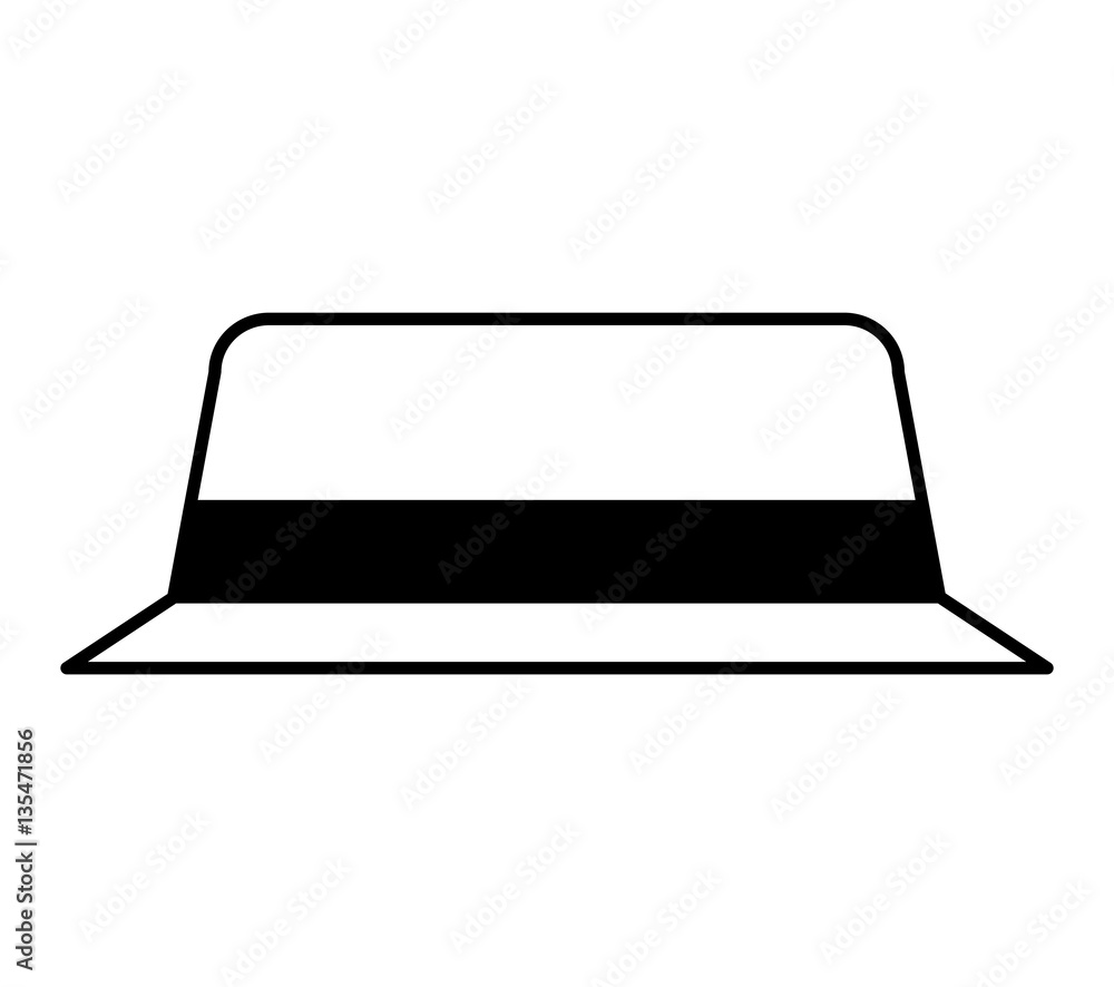 hat tourist isolated icon vector illustration design