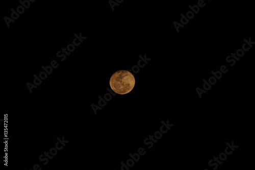 Moon in a dark sky