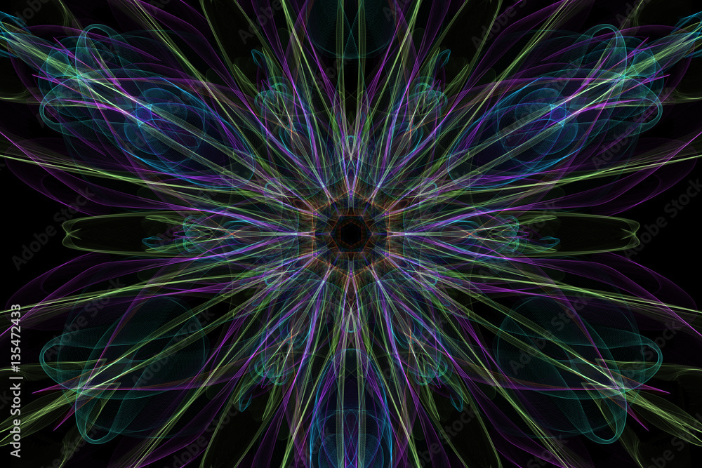 Abstract dark background with light waves. Abstract dark background with light waves.