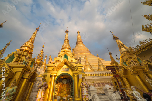 The Shwedagon pagoda, Yangon, Myanmar 