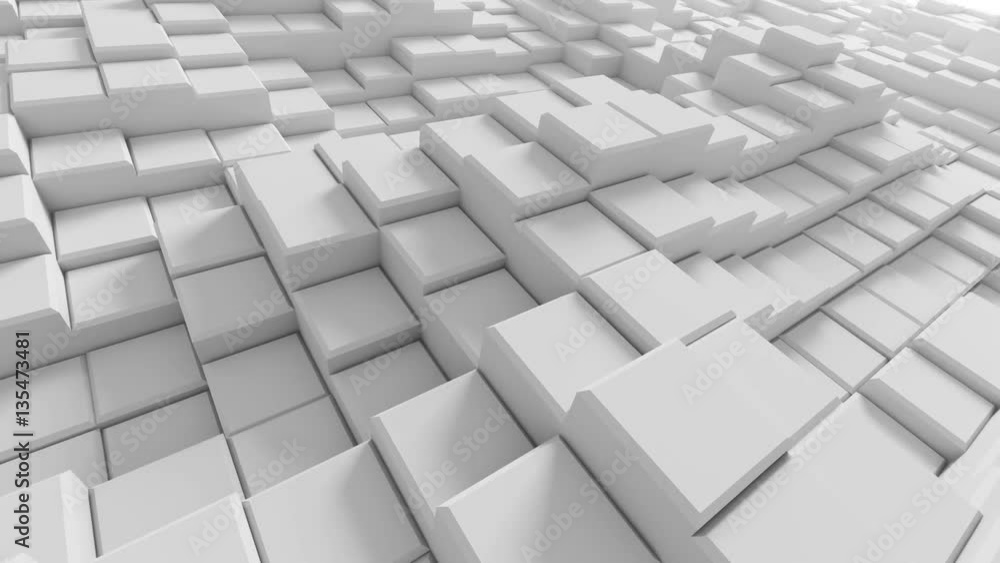 Beautiful Abstract White Boxes Rising in Looped 3d Animation. Seamless Background in 4k 3840x2160 Ultra HD. Beautiful Abstract White Boxes Rising in Looped 3d Animation. Seamless Background in 4k 3840x2160 Ultra HD.