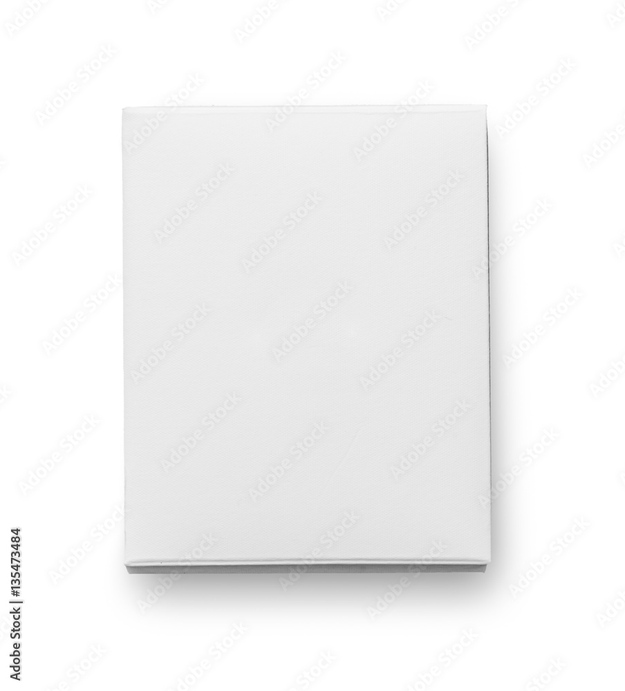 White cardboard box isolated on white background White cardboard box isolated on white background