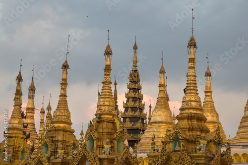 The Shwedagon pagoda, Yangon, Myanmar 