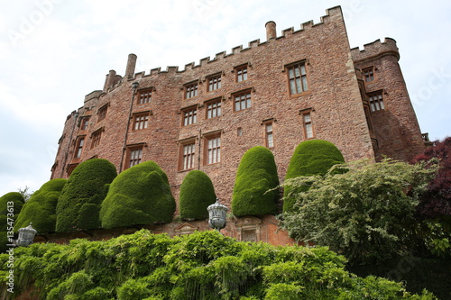 Historic Powis Castle in Wales, Great Britain photo