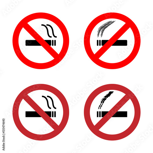 Free Download no smoking sign icons set - GFXLoad