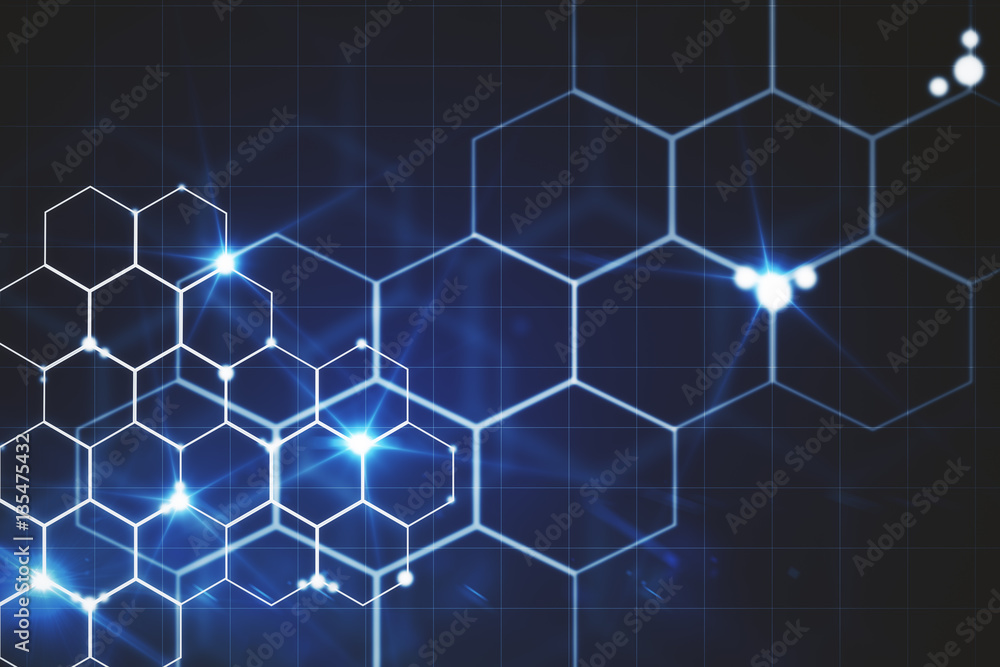 Blue honeycomb pattern Blue honeycomb pattern