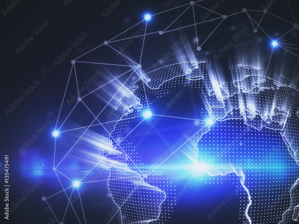 Obraz premium Global business concept