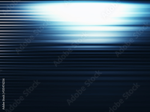 Horizontal blue glow motion blur illustration background