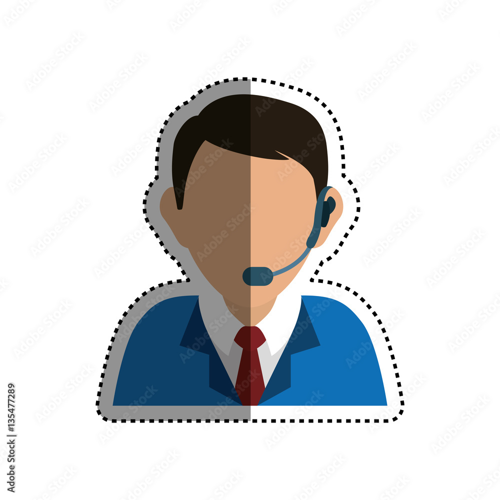 Call center and customer service icon vector illustration graphic design