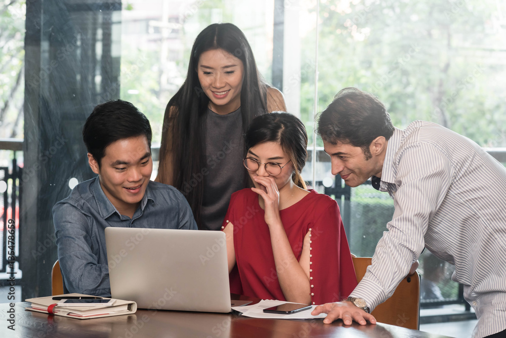 4 people meeting in coffee shop, business casual conceptual 4 people meeting in coffee shop, business casual conceptual