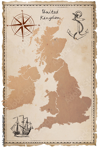 Stara mapa - Wielka Brytania