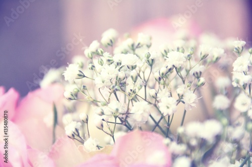 Blumenstrauß mit Schleierkraut