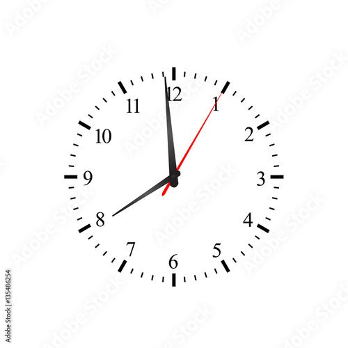 Simple Vector Business Clock