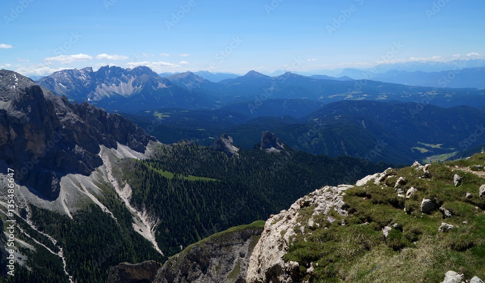 Südtiroler Berglandschaft Rosengarten Fanes