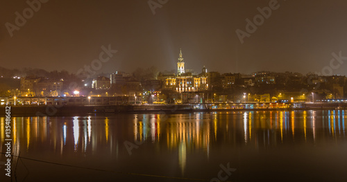 Centar of city Belgrade by night