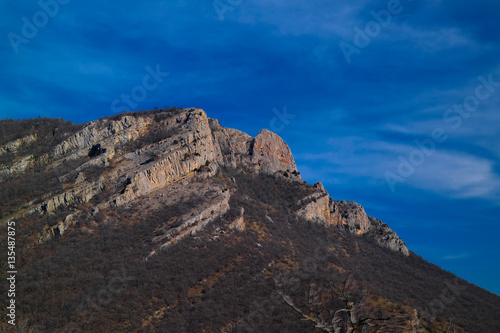 Panorama view to Demirji mountain range  Crimea