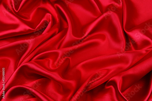 Red silk fabric texture 