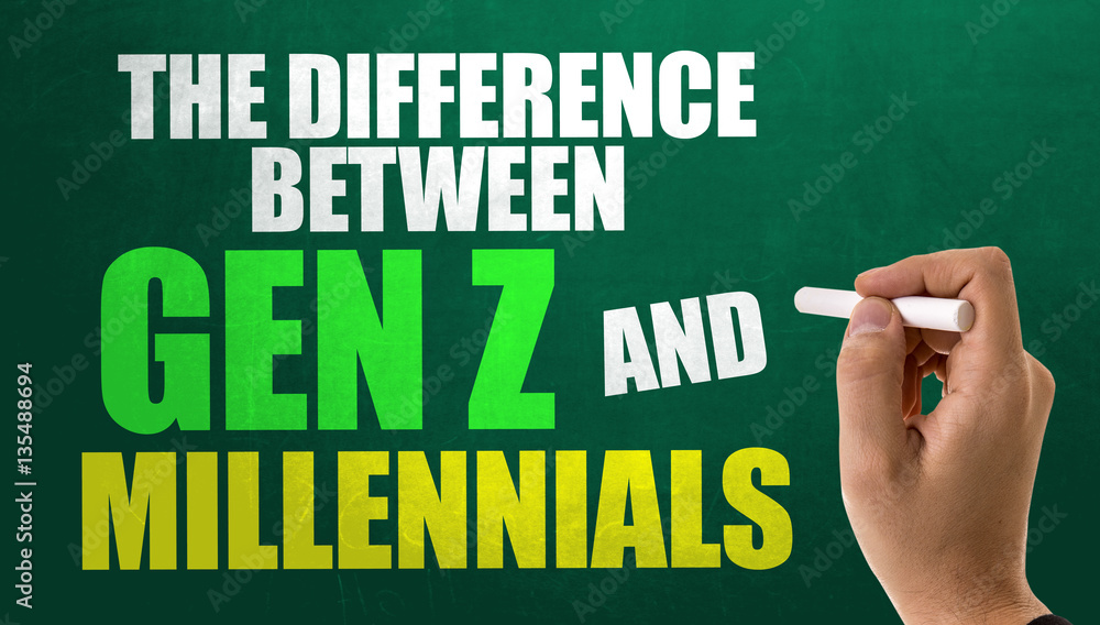 The Difference Between Gen Z and Millennials Stock Photo Adobe Stock