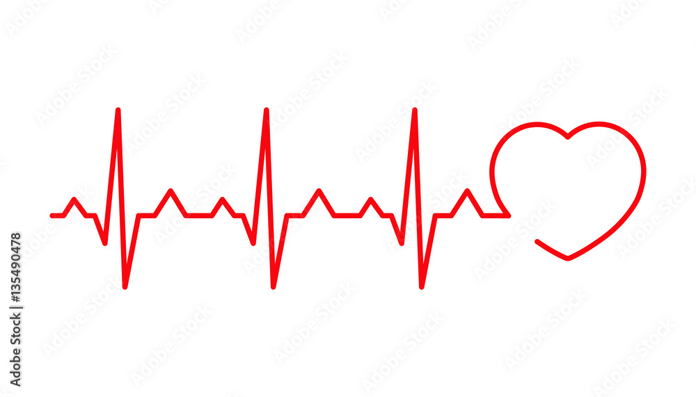 Cardiogram vector