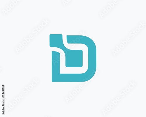 Letter D logo data design  ,logo icon design template.