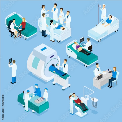 Healthcare Isometric Set