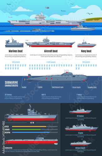 Military Fleet Infographics