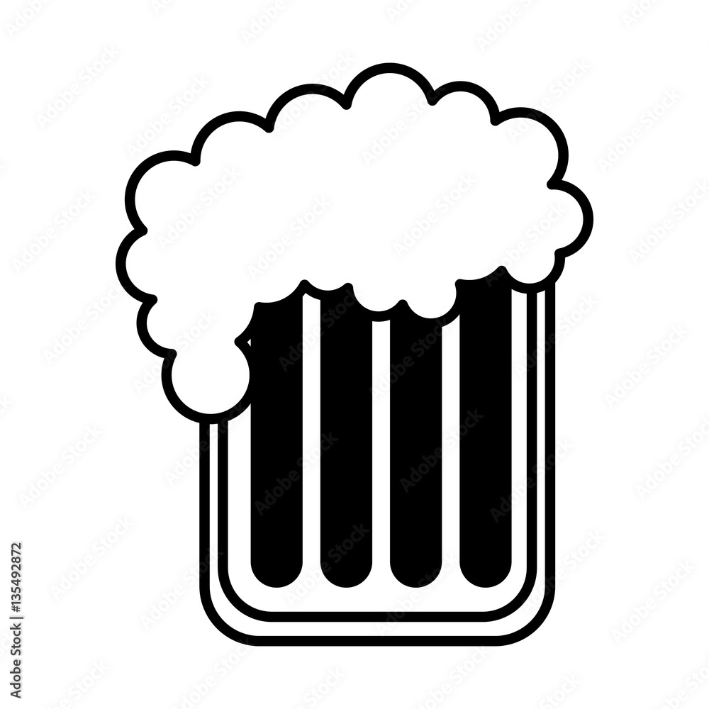 beer glass isolated icon vector illustration design beer glass isolated icon vector illustration design