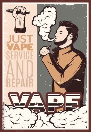 Vaping Vintage Poster