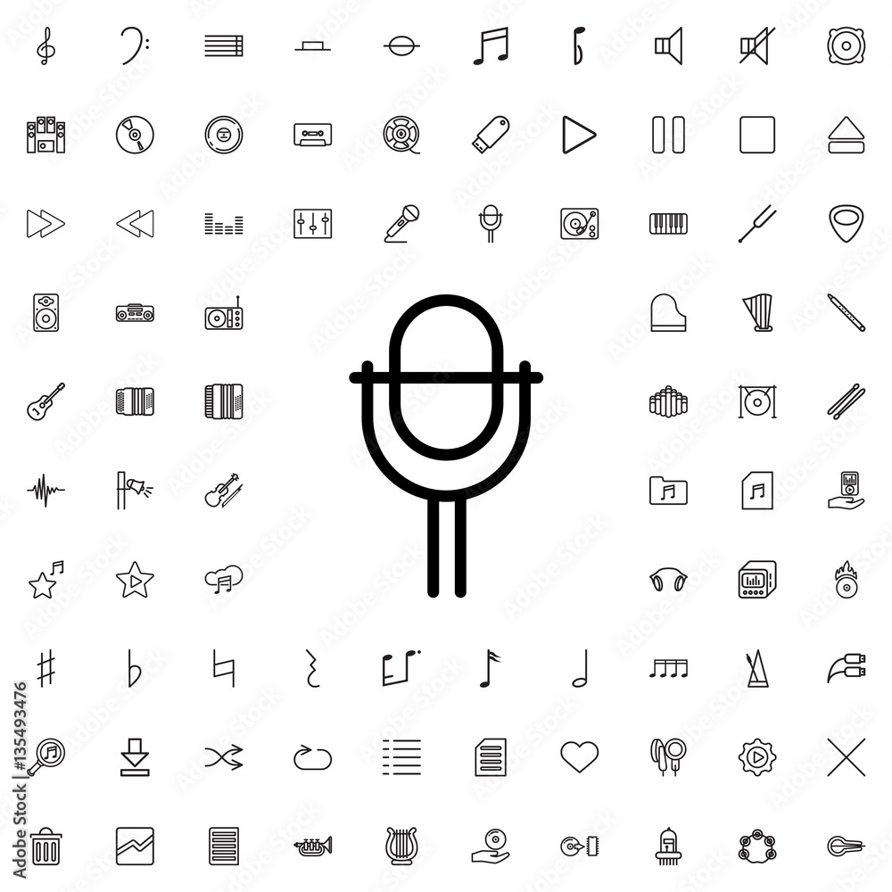 microphone icon illustration