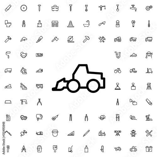 excavator icon illustration