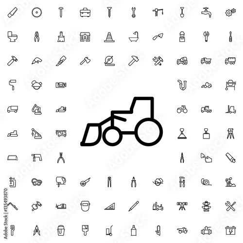 excavator icon illustration