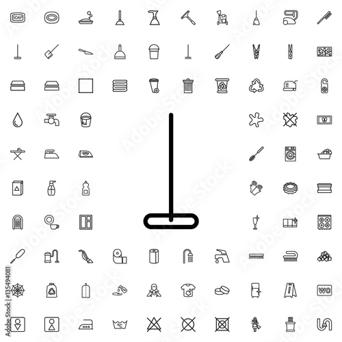 mop icon illustration