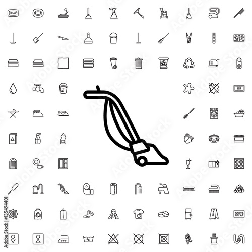 vacuum cleaner icon illustration