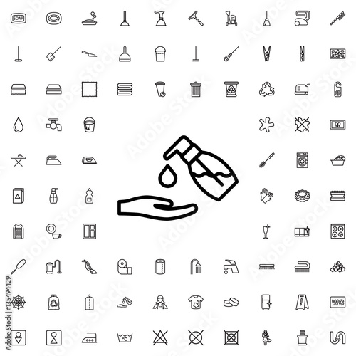 liquid soap icon illustration