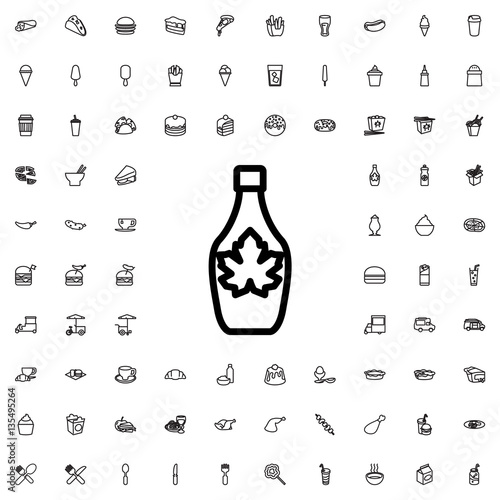 maple syrup icon illustration