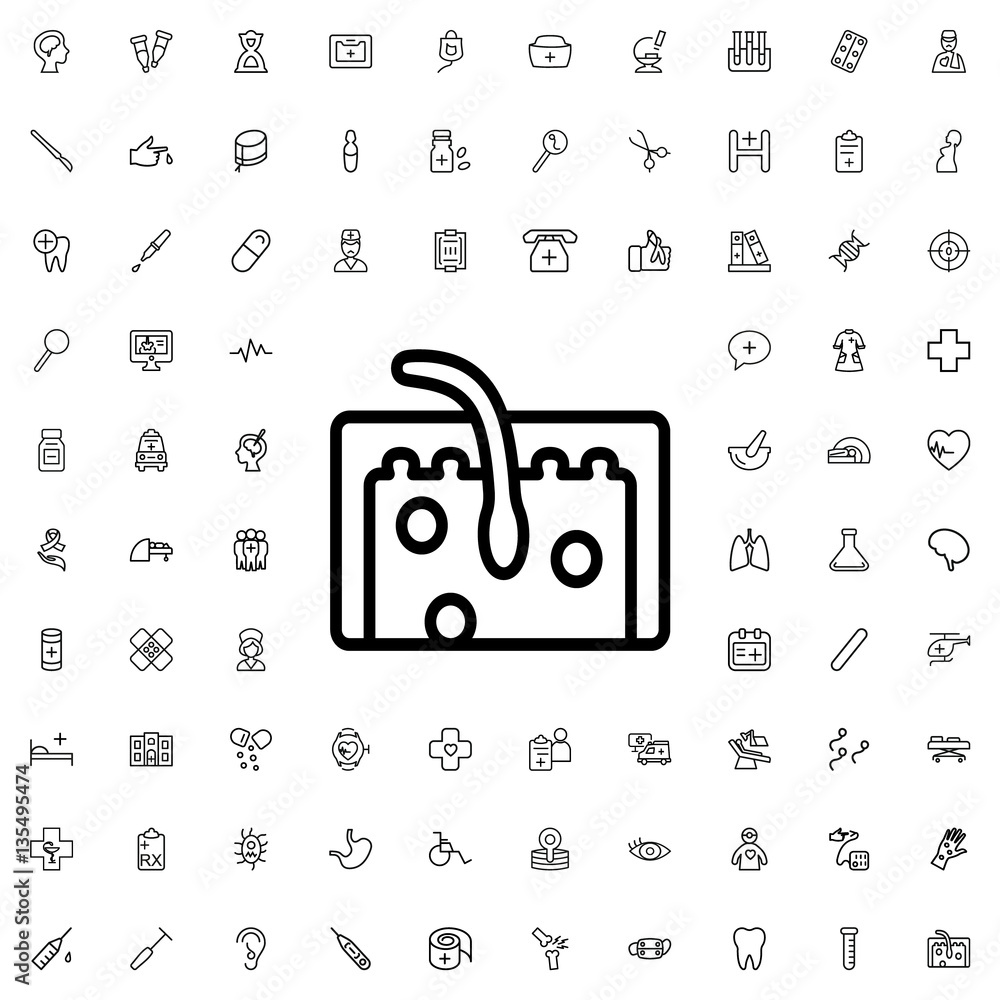hair icon illustration hair icon illustration