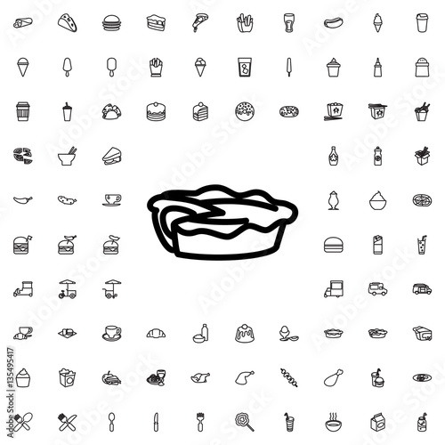 pie icon illustration