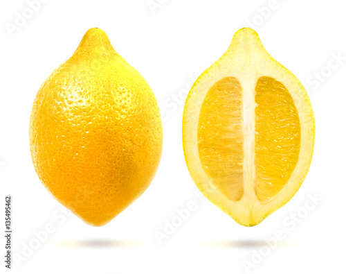 Bright Photo isolated lemon