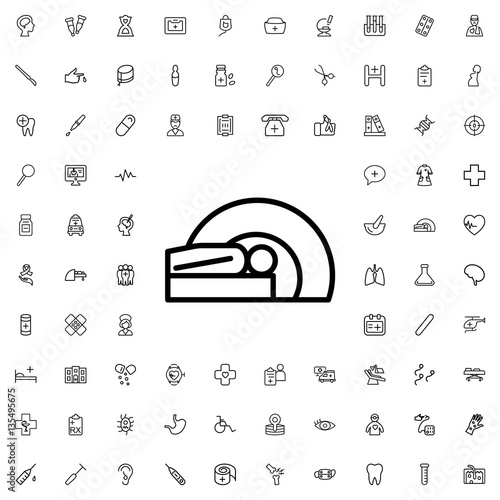 MRI icon illustration