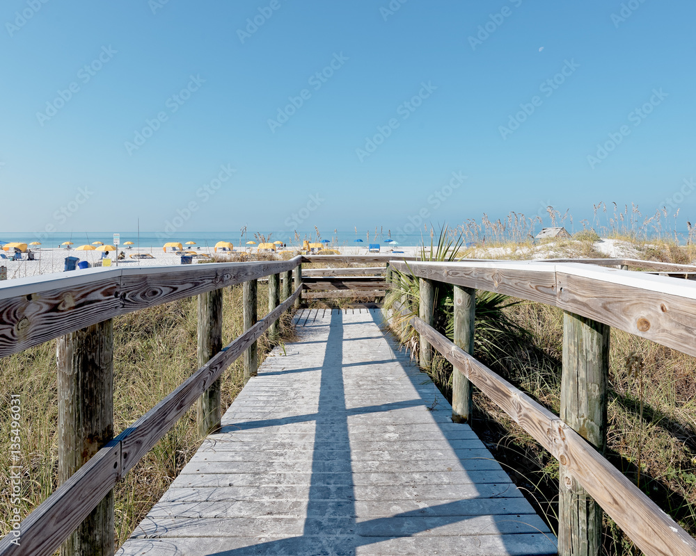 Beach Access over the dunes At St. Pete Beach