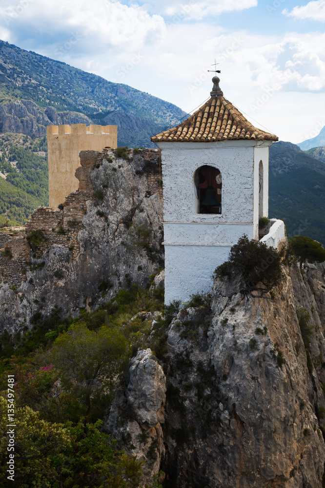 view on guadalest castle