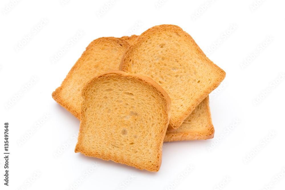 Slices of toast bread on wooden table, top view. Slices of toast bread on wooden table, top view.