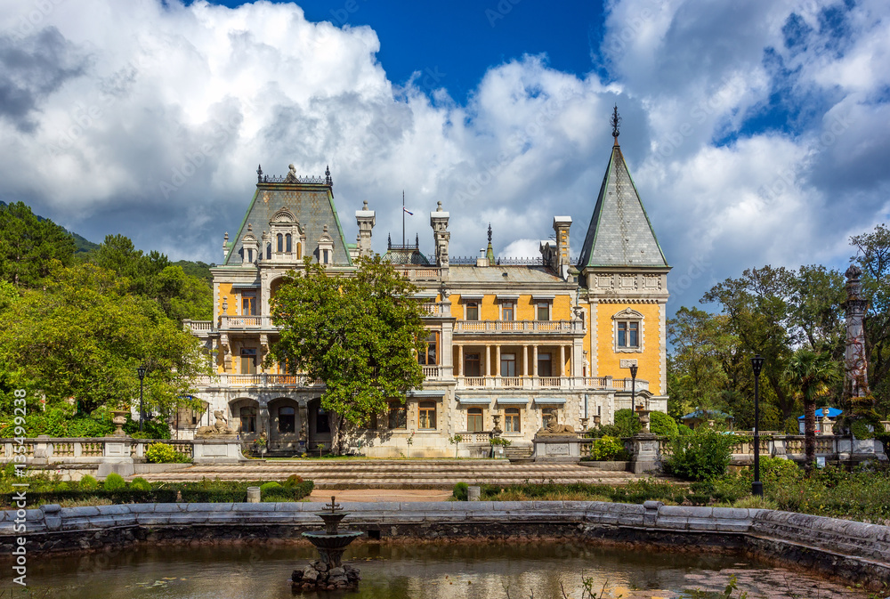 Obraz premium Palace of the emperor Alexander III in Massandra, Crimea